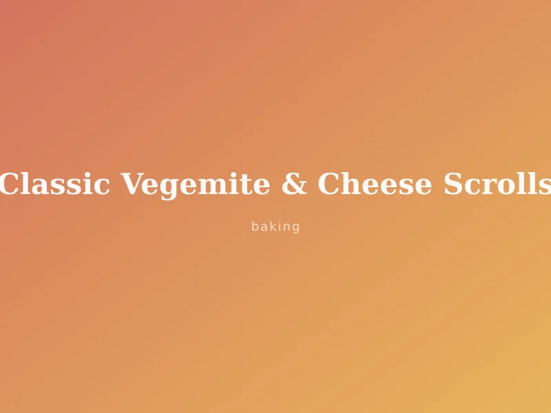 Classic Vegemite & Cheese Scrolls