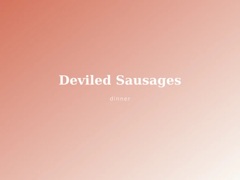 Deviled Sausages